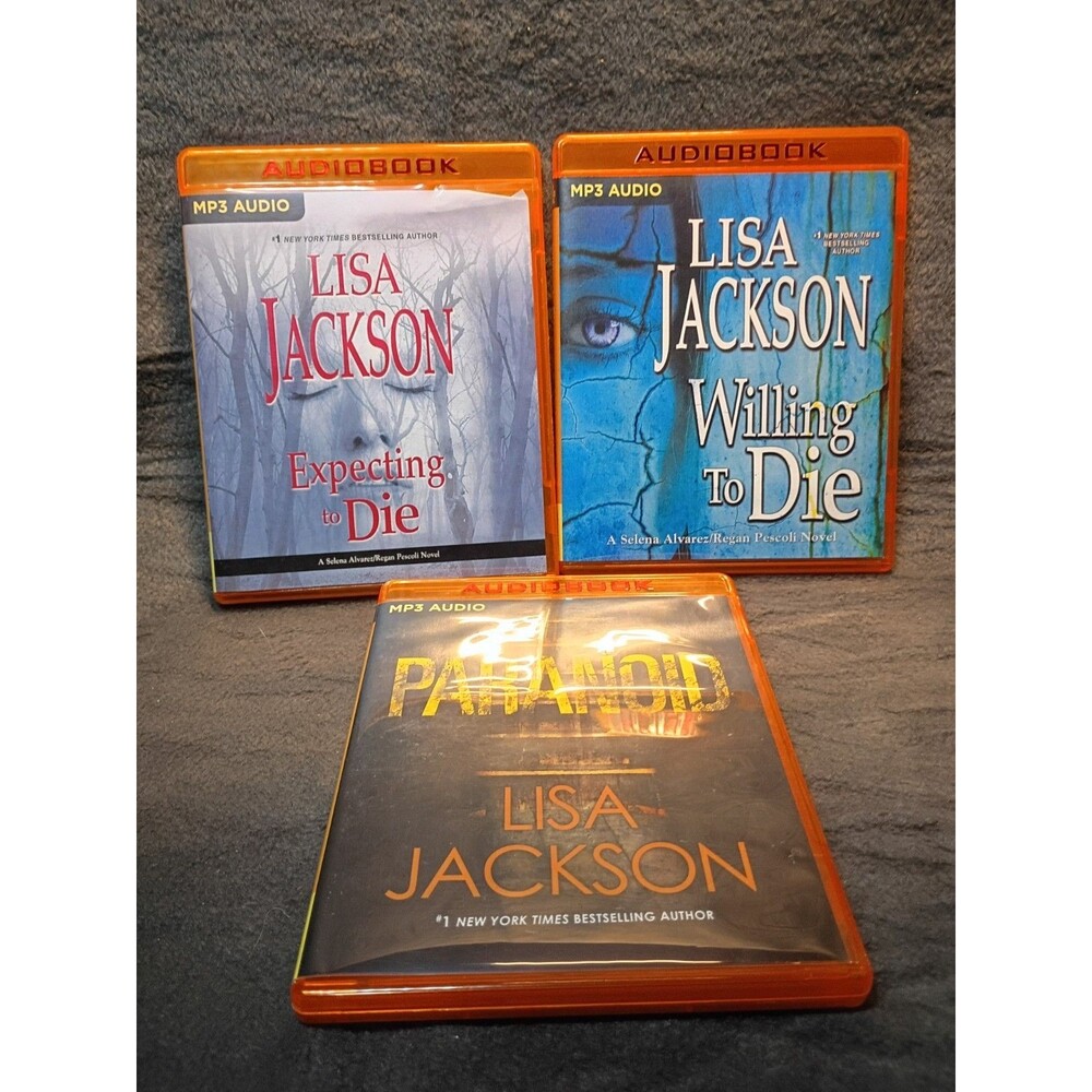 Lisa Jackson Lot of 3 Mp3 CD Audiobook Unabridged Brilliance
